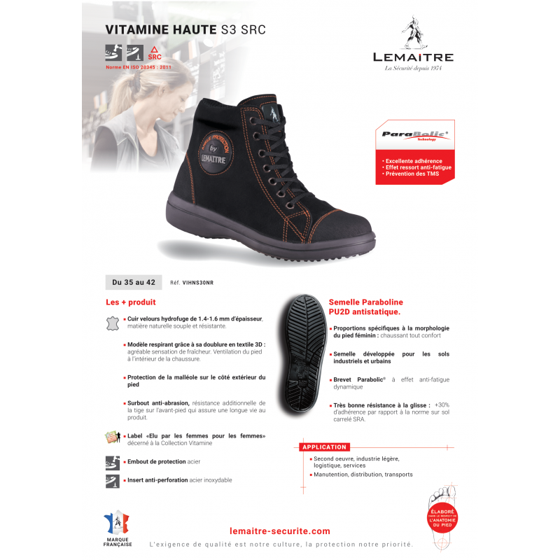 CHAUSSURES MONTANTES DE SÉCURITÉ...
