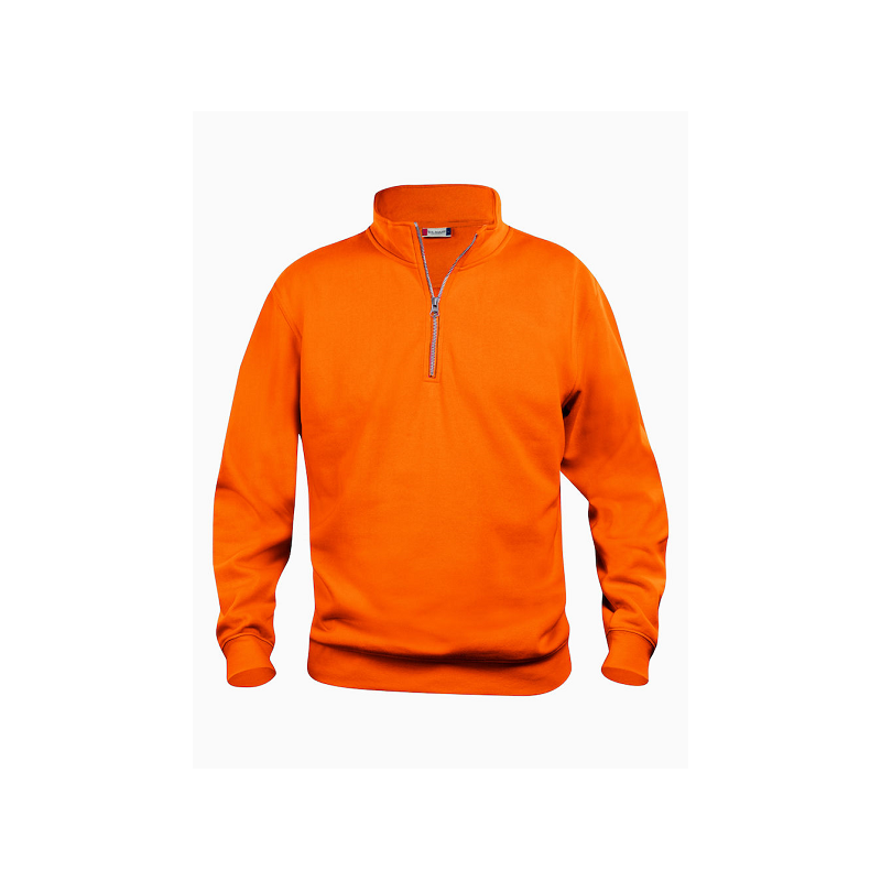 SWEAT COL ZIPPÉ 280gr CLIQUE