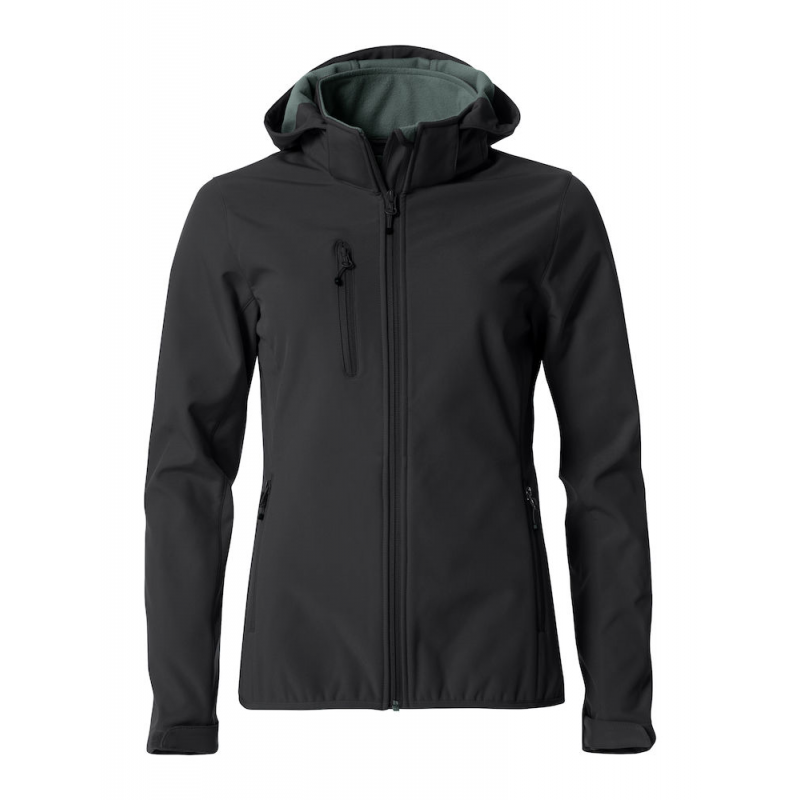 VESTE SOFTSHELL À CAPUCHE FEMME CLIQUE
