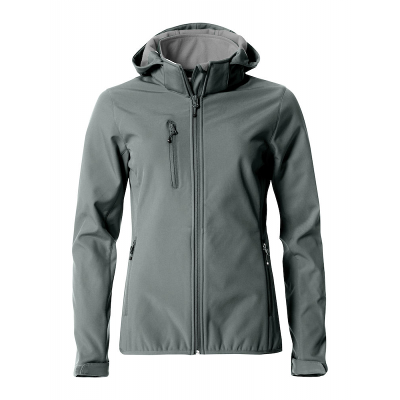 VESTE SOFTSHELL À CAPUCHE FEMME CLIQUE