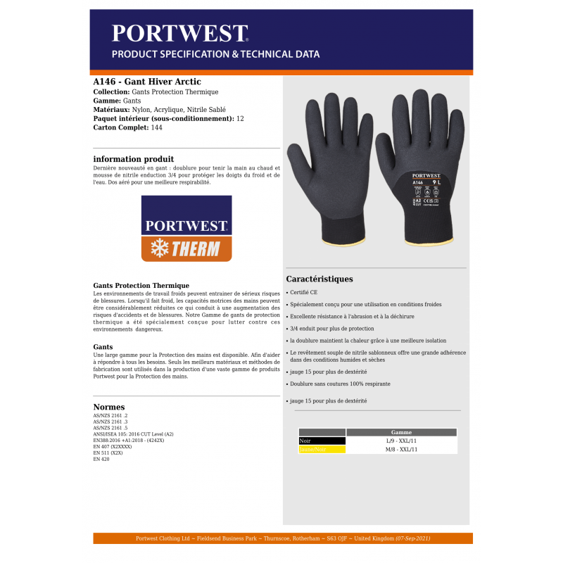 GANTS HIVER ARCTIC PORTWEST