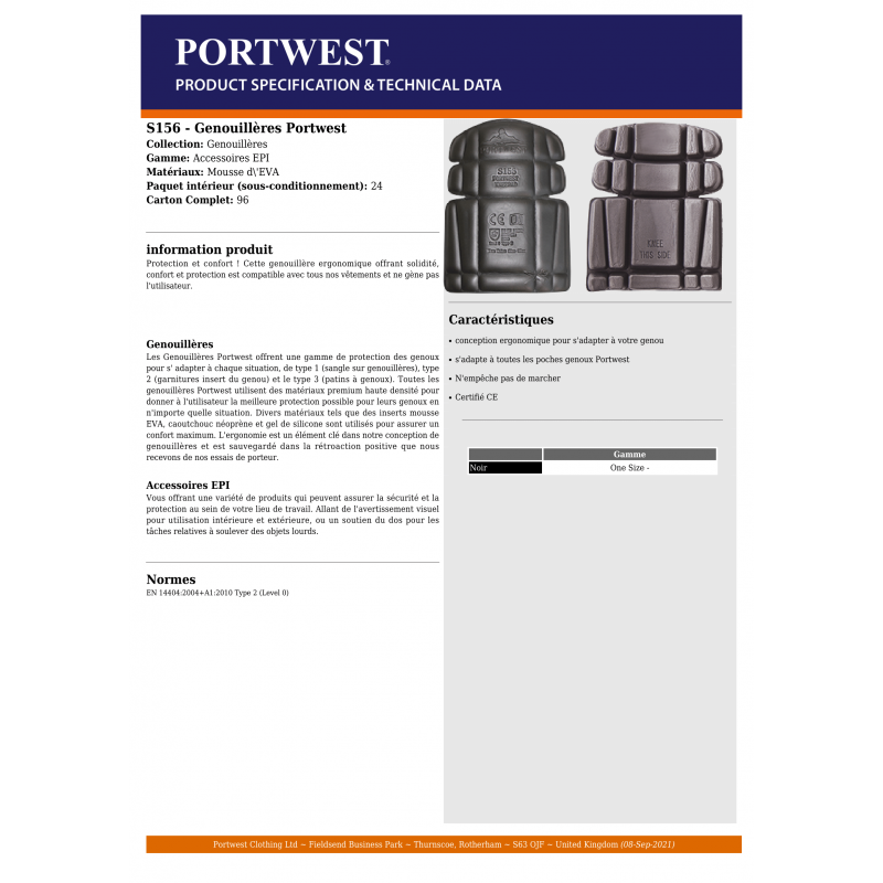 GENOUILLÈRES PORTWEST