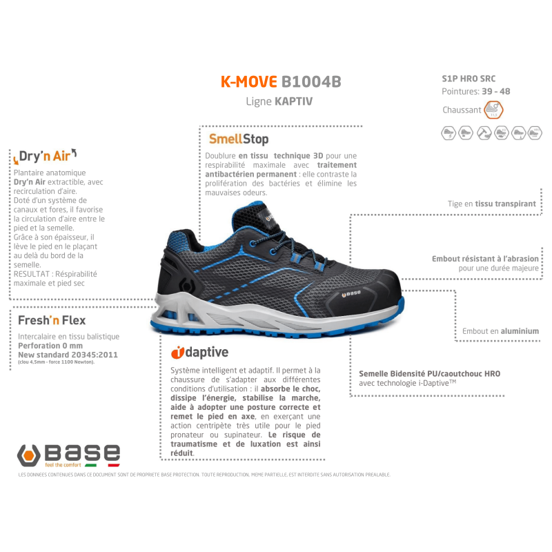 CHAUSSURES BASSES DE SÉCURITÉ BASE
