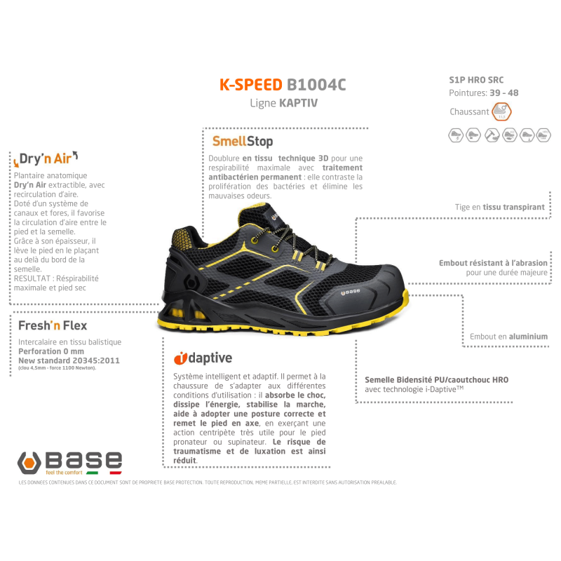 CHAUSSURES BASSES DE SÉCURITÉ BASE