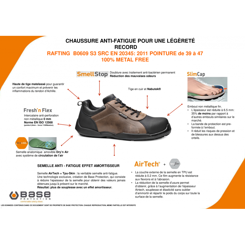 CHAUSSURES BASSES DE SÉCURITÉ BASE