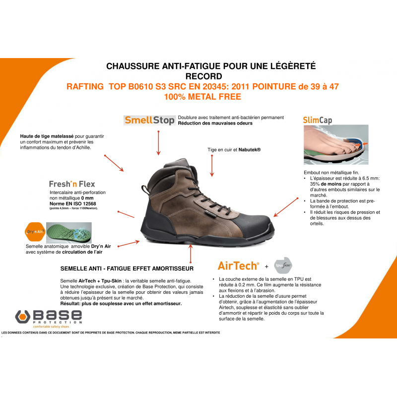 CHAUSSURES MONTANTES DE SÉCURITÉ BASE