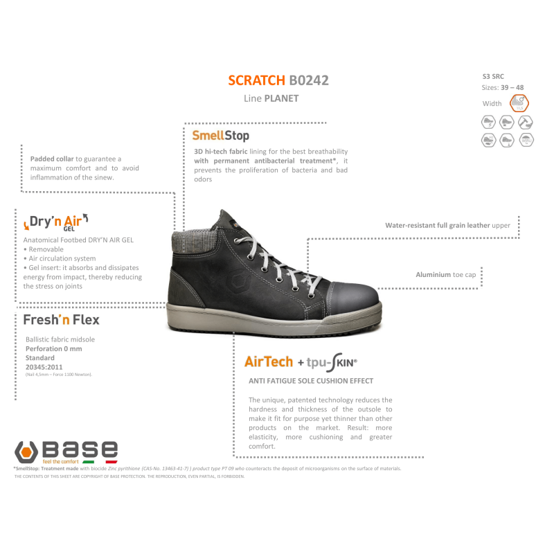 CHAUSSURES MONTANTES DE SÉCURITÉ BASE