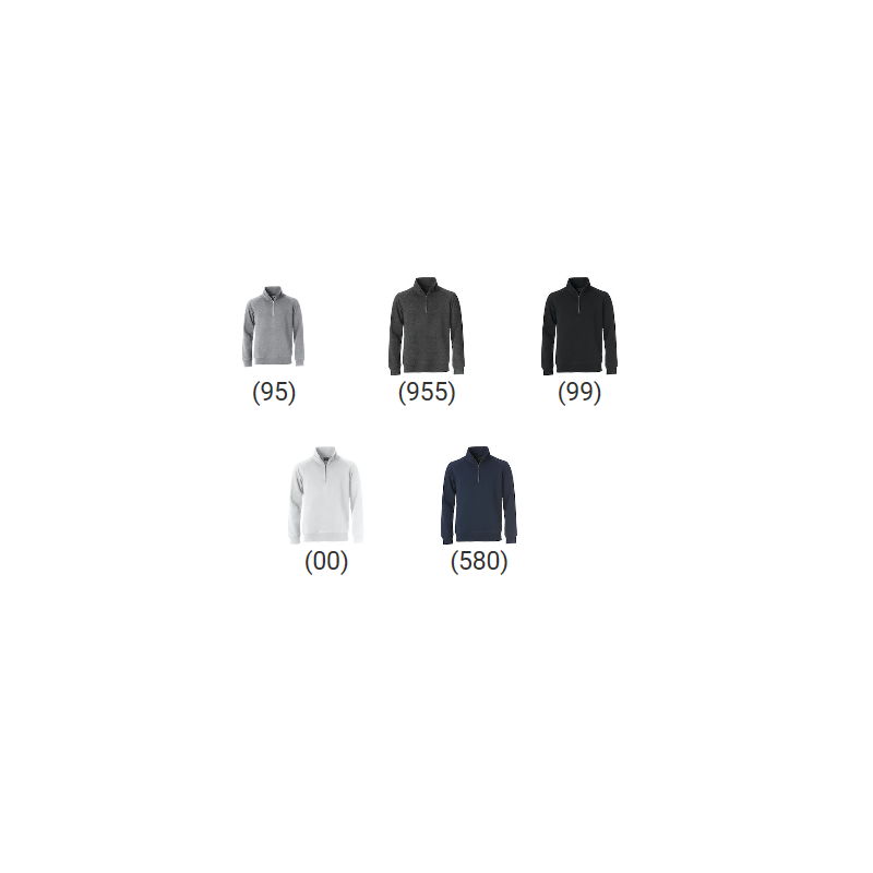 SWEAT COL ZIPPÉ 300gr CLIQUE