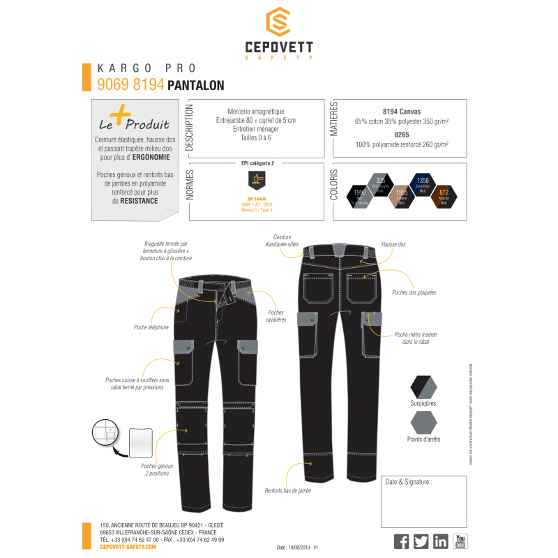 PANTALON ROBUSTE CEPOVETT