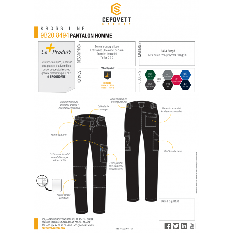 PANTALON KROSS LINE CEPOVETT