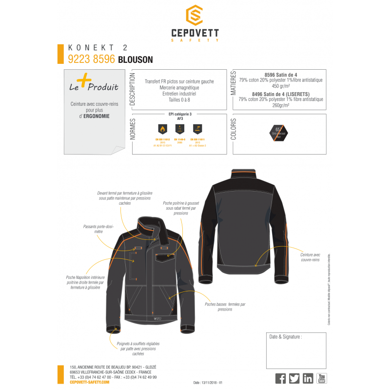 VESTE KONEKT 2 CEPOVETT