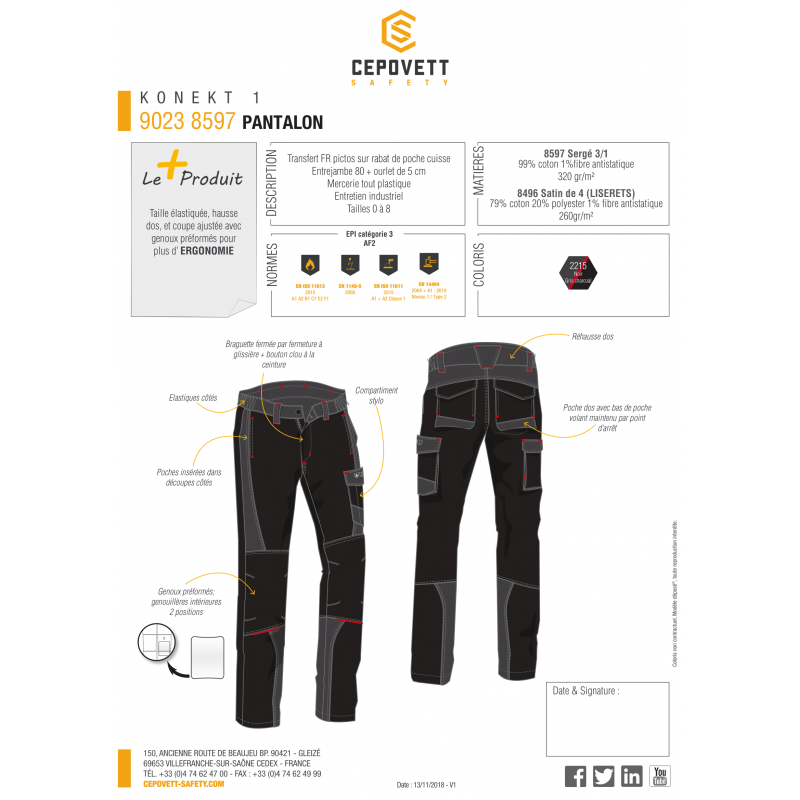 PANTALON KONEKT 1 CEPOVETT