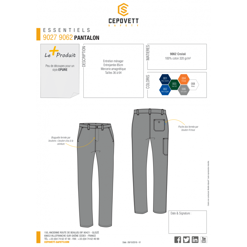 PANTALON ESSENTIEL CEPOVETT