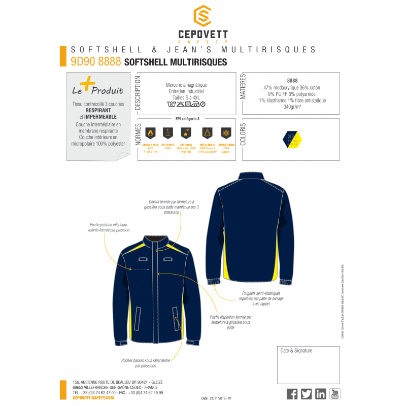 SOFTSHELL MULTIRISQUES CEPOVETT