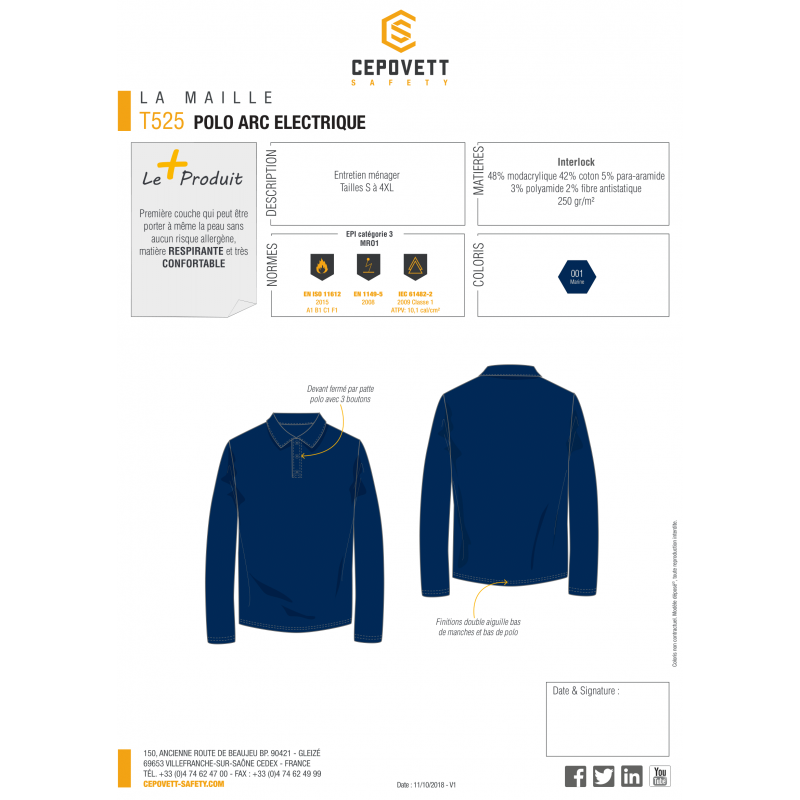 POLO MULTIRISQUES CEPOVETT