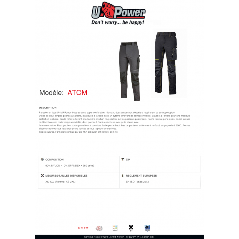 PANTALON ATOM UPOWER