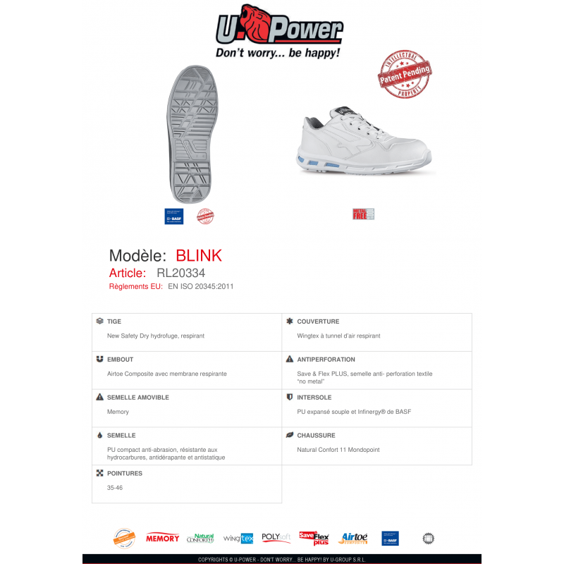CHAUSSURES BASSES BLINK UPOWER