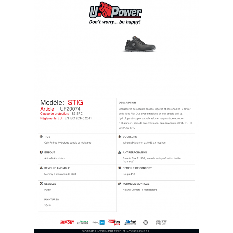 CHAUSSURES BASSES STIG UPOWER