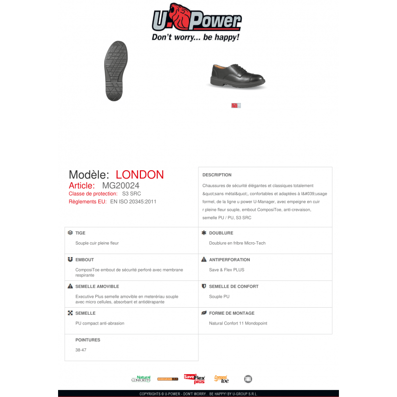 CHAUSSURES BASSES LONDON UPOWER