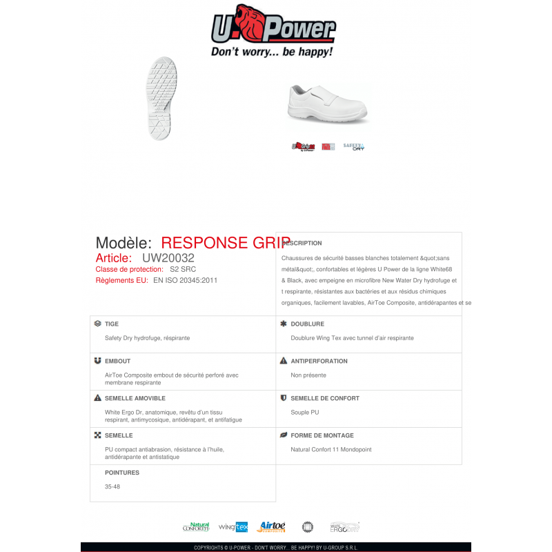 MOCASSINS RESPONSE UPOWER